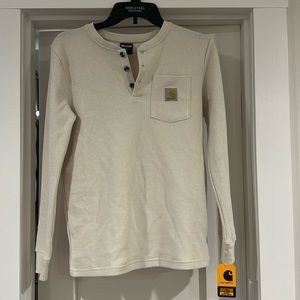 Long sleeve pocket 1/4 button carhartt